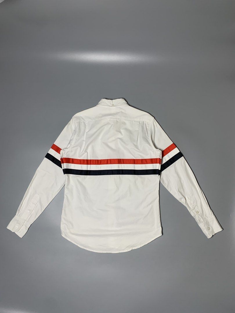 Thom Browne. Oxford Button Down Polo Long sleeve White (Category: Luxury Apparel) located in Manila. Submitted by macadr1p (Listing ID 1470101480, Image 3). Description: Thom Browne. 𝑴𝒆𝒂𝒔𝒖𝒓𝒆𝒎𝒆𝒏𝒕𝒔 — 19.5x26 𝑩𝒆𝒔𝒕 𝑭𝒊𝒕 — Medium 𝑪𝒐𝒍𝒐𝒓 𝑹𝒂𝒕𝒆— 10/10 𝑪𝒐𝒏𝒅𝒊𝒕𝒊𝒐𝒏 — Like New 𝑻𝒂𝒈𝒔 — Complete 𝑰𝒔𝒔𝒖𝒆𝒔 — None 𝑭𝒂𝒃𝒓𝒊𝒄 — High-quality 𝑪𝒐𝒍𝒐𝒓 — Not faded 𝑺𝒊𝒈𝒏𝒔 𝒐𝒇 𝑼𝒔𝒂𝒈𝒆 — None 𝑫𝑰𝑺𝑪𝑳𝑨𝑰𝑴𝑬𝑹❗️ 𝑨