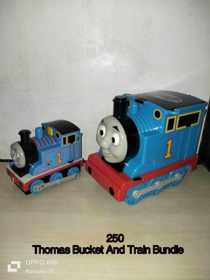 Thomas Bucket And Train Bundle (Category: Interactive Toys) located in Taguig. Submitted by raisuketoysshop (Listing ID 1470071342, Image 1). Description: PTPA NEW ARRIVAL!!.. PLEASE RESPECT POST AND PRICES.. Tested working and in good condition.. Secondhand Items Declared as is pa din po Pm for demo video What you see is what you get.. Please manage your expectations.. +40% COD Sho pee Check Out (sho pee fee+Tax+shipping materials) +40 Pesos For