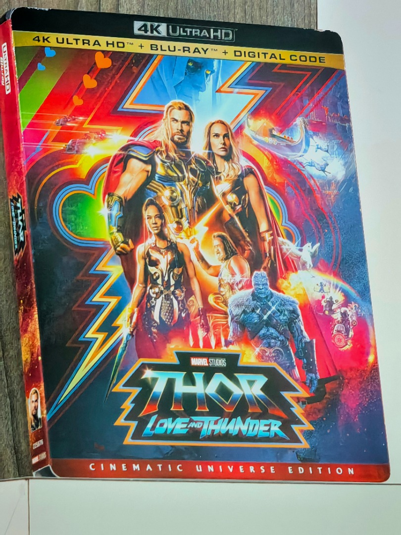 Thor Love and Thunder 4K Ultra HD Blu-ray, Hobbies & Lifestyle, Music ...