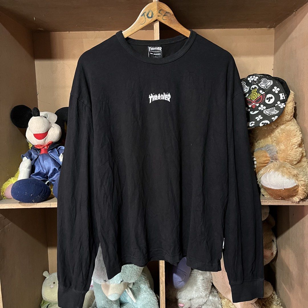 THRASHER LONGSLEEVE (Category: Tshirts & Polo Shirts ) located in Sipalay. Submitted by trustmeyoullbefine (Listing ID 1469997678, Image 1). Description: Size medium 22W 26L Need wash only Fresh from bale No flaws.