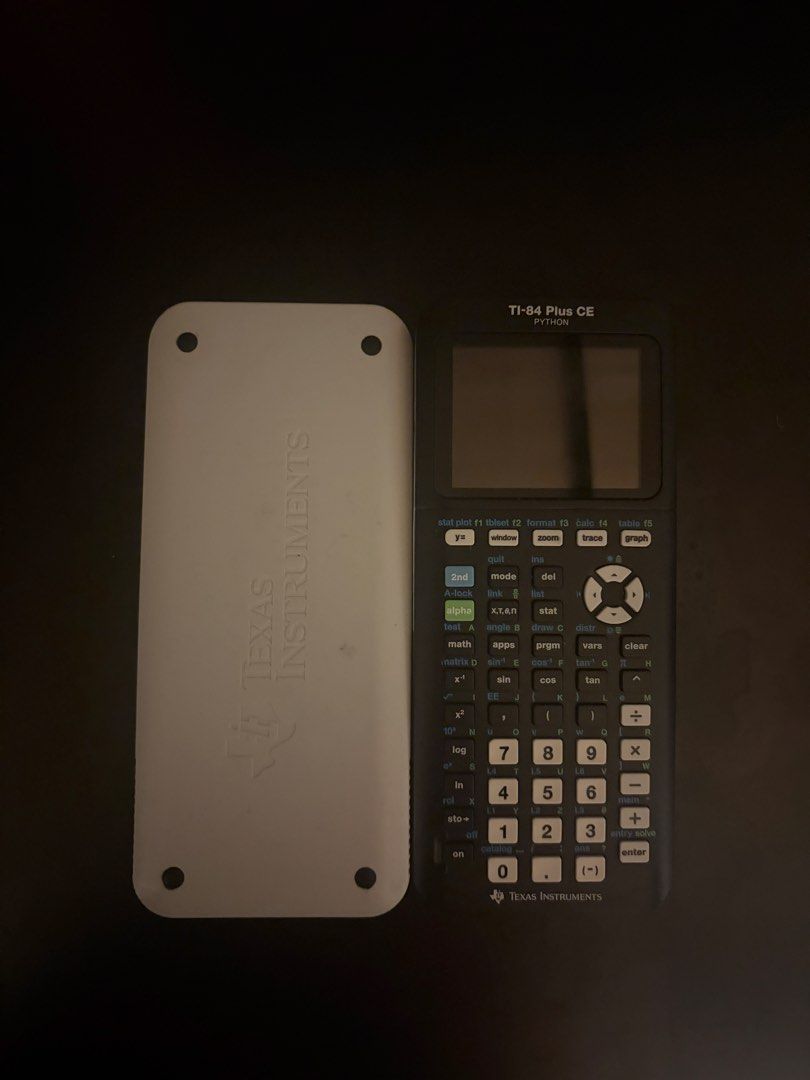 TI-84 Plus CE Python Graphing Calculator (Category: Stationery & School Supplies) located in Kuala Lumpur. Submitted by moezelkharoby (Listing ID 1469974964, Image 2). Description: TI-84 Plus CE Python Graphing Calculator | Excellent Condition Selling my Texas Instruments TI-84 Plus CE Python Edition graphing calculator. Well-maintained and in great condition, with minor signs of use. The calculator powers on, as shown in the photos, and comes wi