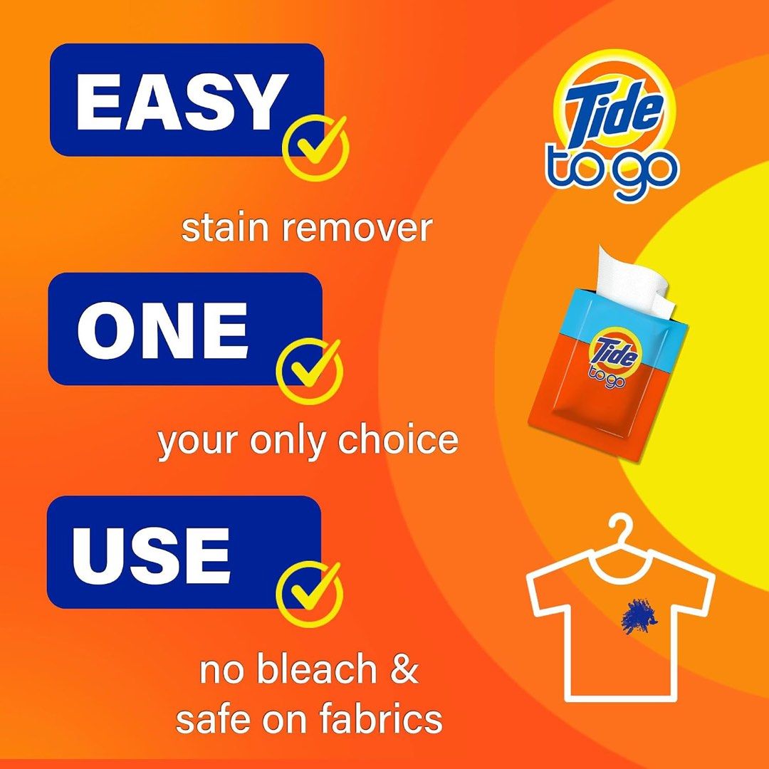 Tide to go Wipes (Category: Cleaning Tools & Supplies) located in Quezon City. Submitted by theluxurycityph. (Listing ID 1469949226, Image 2). Description: 6 wipes box ₱ 699 1 wipe ₱120.