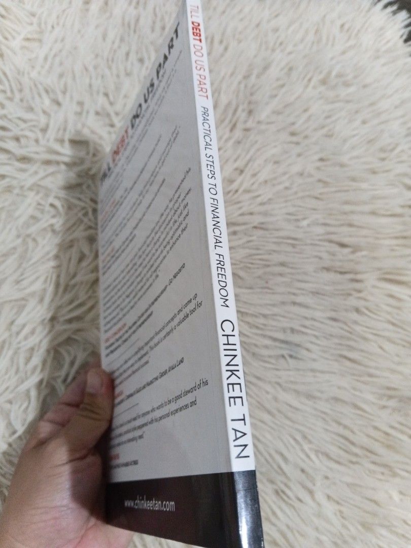 Till Debt Do Us Part by Chinkee Tan (signed) (Category: Storybooks) located in Cavite. Submitted by nathstelein_finds (Listing ID 1470121764, Image 3). Description: signed copy - Title: Till Debt Do Us Part: Practical Steps to Financial Freedom - Author: Chinkee Tan (Foreword by Francis J. Kong) - Format: Paperback - Condition: Brand new / Excellent - Endorsed by: Francis J. Kong, Joey Pelaez, Joey Concepcion, Rex A. Mendoza, and Coney Reyes - Pe