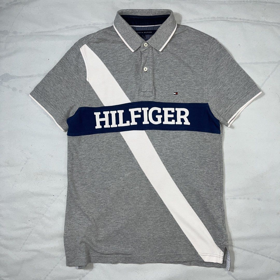 Tommy Hilfiger Biglogo Poloshirt (Category: Tshirts & Polo Shirts ) located in Nasugbu. Submitted by janstuffs.ph (Listing ID 1470107267, Image 1). Description: Tommy Hilfiger. Big Logo Gray Poloshirt 💯Legit! Size: Medium on tag Width: 19.5" Length: 27" Condition: 10/10 Good as new Flaw: NONE Mine: 1080 •Buyer shoulder shipping fee - ship via j&t. •Read details before purchasing..