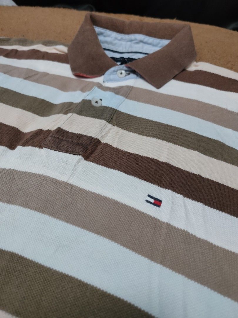 TOMMY HILFIGER POLO SHIRT (Category: Tshirts & Polo Shirts ) located in Baguio. Submitted by jathriftx (Listing ID 1470112167, Image 2). Description: TOMMY HILFIGER POLO SHIRT Medium Excellent condition Ganda nito 👌 *Pinhole (likod) 35350 + sf only.