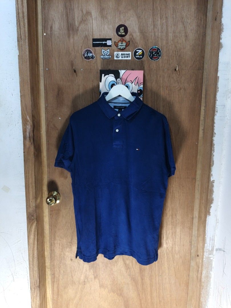 Tommy Hilfiger Royal Blue Fitted Polo (Category: Tshirts & Polo Shirts ) located in Nasipit. Submitted by zaynzdrip (Listing ID 1470139269, Image 3). Description: -good as new -no issue -no collar lines -medium on tag -22 width by 28 length.