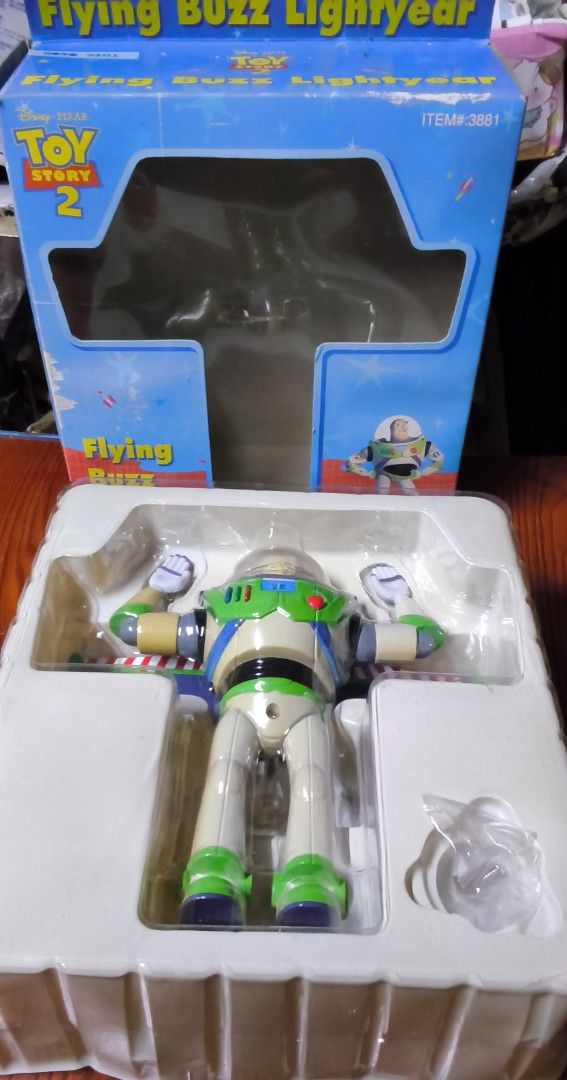 Toy Story 2 Flying Buzz Lightyear Action Figure (working condition) (Category: Figurines & Statues) located in Manila. Submitted by the_thrift_shop_onlineph (Listing ID 1469978841, Image 2). Description: No long reservation, priority ASAP buyer Products in hand ready to ship Feel free to chat, message or text for additional pictures and inquiry for the availability of the items before placing an order. Details: - Used item in working conditon - A