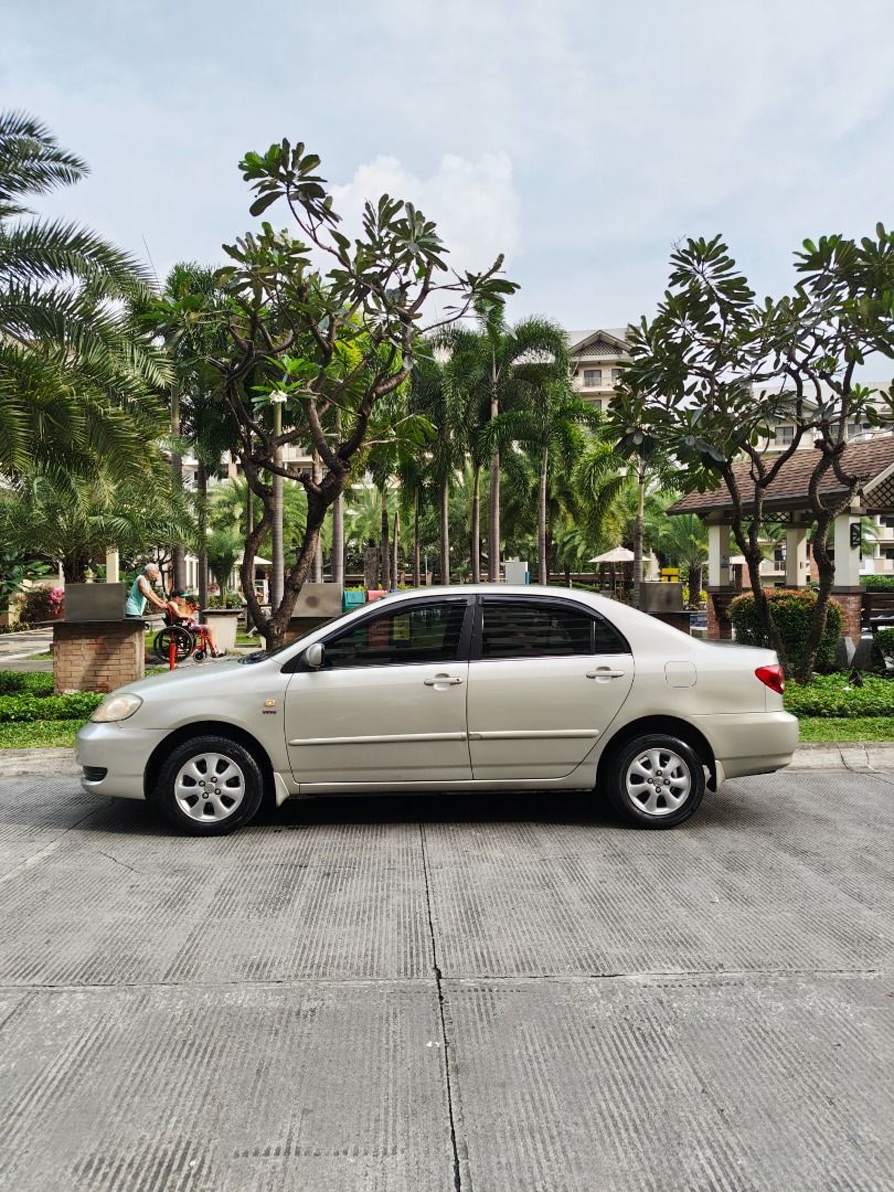 Toyota Corolla Altis 1.6 E (A) (Category: Used Cars) located in Pasig City. Submitted by mercw999 (Listing ID 1469980755, Image 2). Description: 2005 Toyota Altis 1.6E Smooth Automatic Transmission Super cold aircon Walang tulo ang engine bay 99.9% All-Stock Intact interior Aligned body lines and panel gaps Lata 360 degrees all-around Original Flaxen color paint No major accidents 100% Not flooded EASY to maintain Ideal first car Great for Altis 