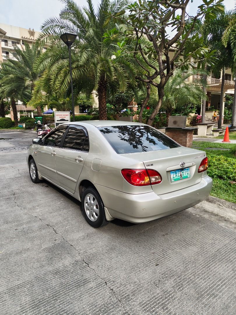 Toyota Corolla Altis 1.6 E (A) (Category: Used Cars) located in Pasig City. Submitted by mercw999 (Listing ID 1469980755, Image 3). Description: 2005 Toyota Altis 1.6E Smooth Automatic Transmission Super cold aircon Walang tulo ang engine bay 99.9% All-Stock Intact interior Aligned body lines and panel gaps Lata 360 degrees all-around Original Flaxen color paint No major accidents 100% Not flooded EASY to maintain Ideal first car Great for Altis 