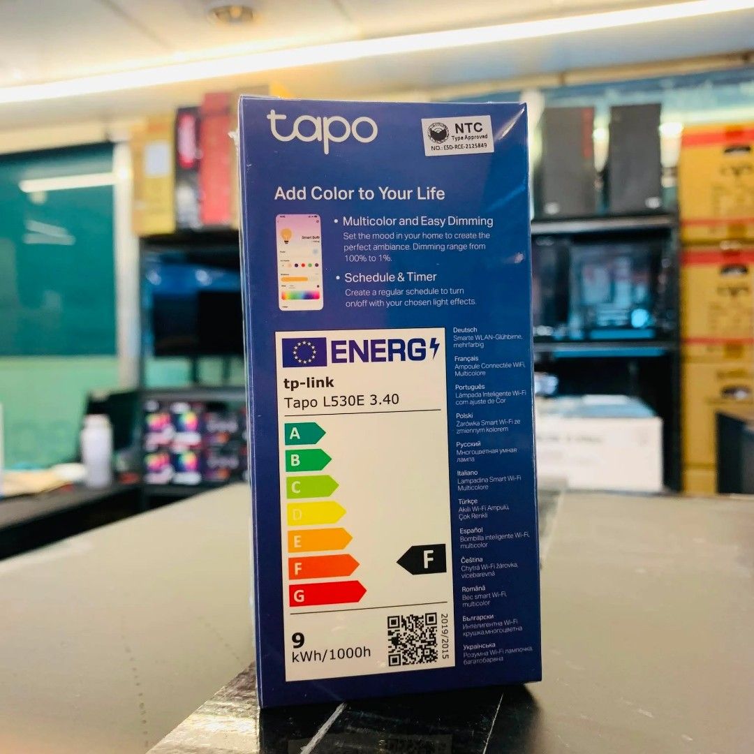 Tp-Link Tapo L530E Smart Wi-Fi Multicolor Dimmable Light Bulb (Category: Security Systems & CCTV Cameras) located in Pasay City. Submitted by gogadgetswithjaja (Listing ID 1469984702, Image 3). Description: Tp-Link Tapo L530E Smart Wi-Fi Multicolor Dimmable Light Bulb 🔎Please visit brands official website for more details of products specs and features. ❗️Prices are subject to change without prior notice. ✅️Actual picture posted. Brand New & Sea