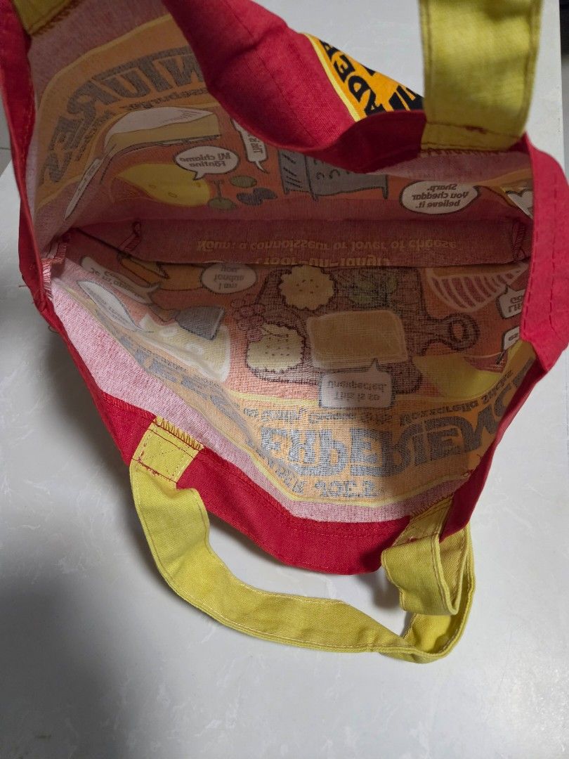 Trader Joe Cheese Experience Tote Bag Authentic (Category: Tote Bags) located in Binan City. Submitted by thelleshop (Listing ID 1470110827, Image 3). Description: ✅️ 100% Authentic from Singapore ✅️Actual pics posted ✅️Size for reference: on shoulder of 11yo ✅️Sf c/o buyer ✅️ sh pee check out available ❌️Strictly no returns once shipped.