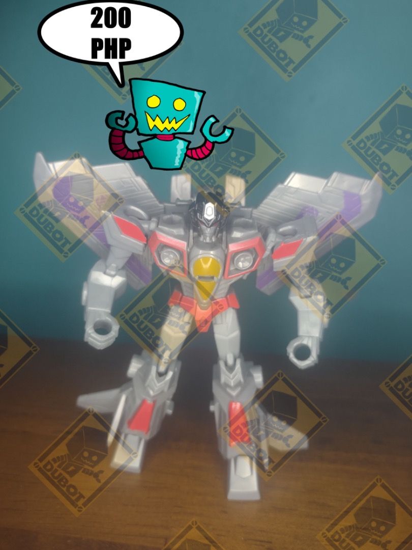 TRANSFORMERS CYBERVERSE SPARK ARMOR STARSCREAM (Category: Action & Battle Toys) located in Navotas City. Submitted by christianmarkvidallo (Listing ID 1470019317, Image 1). Description: TRANSFORMERS CYBERVERSE SPARK ARMOR STARSCREAM + Main Figure Complete MISSING ARMOR NO BOX AND MANUAL Tight Joints Great Paint Apps Additional Custom Sticker 200 PHP (LAST PRICE) Item Location: Project 8, Quezon City Payment Options: Gcash/ BDO Deposit Shipping Op