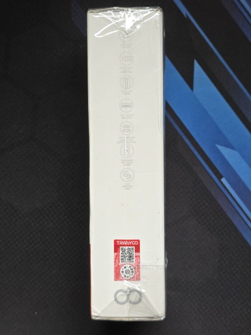 Tranyoo 30,000mah Powerbank (Category: Batteries & Power Banks) located in San Juan City. Submitted by jushjush (Listing ID 1470050577, Image 2). Description: brand new 30,000mah powerbank Tranyoo brand 22.5w output: built-in usbc and lightning cable input: usbc, usb.