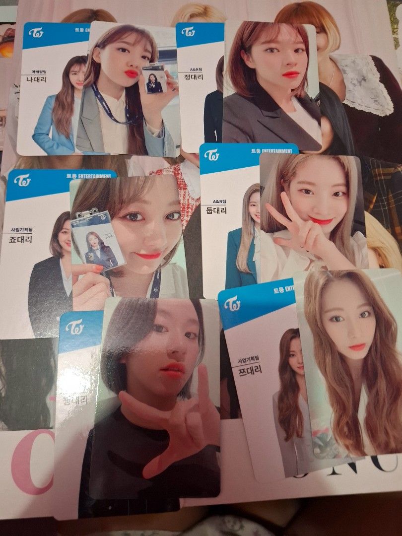 Twice 3rd gen fanclub photocards (Category: K-Wave Merchandise) located in Manila. Submitted by llanaan (Listing ID 1470100661, Image 1). Description: 60 each per member set (pc and id).