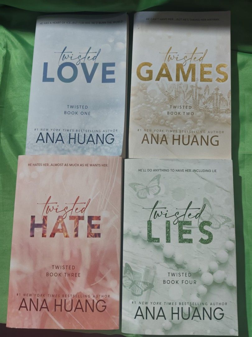 Twisted Series by Ana Huang (Category: Storybooks) located in Bantayan. Submitted by justreadbyjeanice (Listing ID 1469960438, Image 1). Description: 📚Twisted Series by Ana Huang ✨ Brand New | US Paperback 🇺🇸 💔 Four interconnected romances filled with sizzling chemistry, unforgettable characters, and irresistible tropes—from grumpy × sunshine and royal romance to enemies-to-lovers and fake dating. Each book follows a different couple, but tog