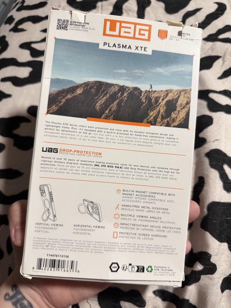 UAG case ip17 ProMax (Category: Cases & Sleeves) located in Manila. Submitted by rkfevans325 (Listing ID 1470058441, Image 2). Description: With box. .