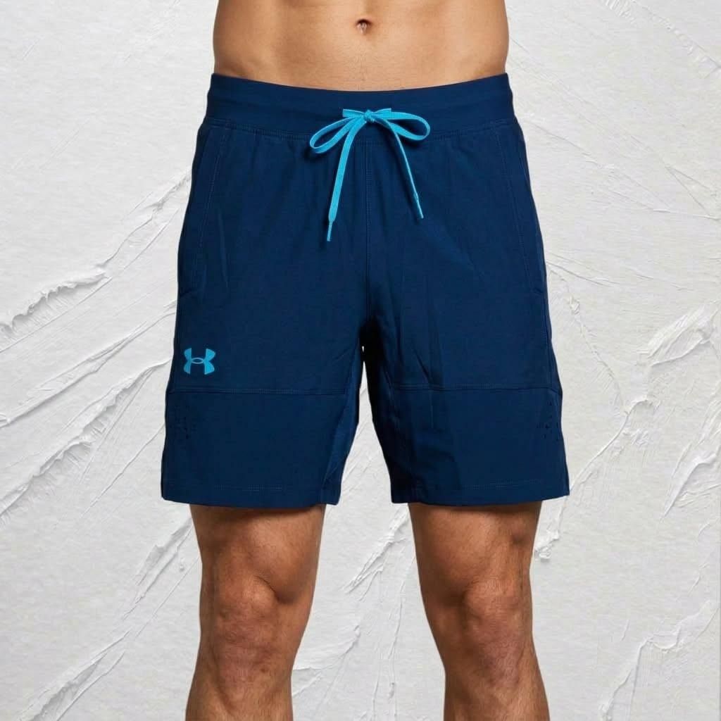 Under Amour Blue Running Shorts Men's (Category: Shorts) located in Mandaue City. Submitted by leroysky_stuffs (Listing ID 1470037826, Image 2). Description: INFORMATIONS/DETAILS 📝 -Size Medium on tag 28-34 waistline strechable 17 length (above the knee) -As new condition, near brandnew 💯 ✨ -Bagong bago pa mga sir, hangtag nlng kulang, maganda for running or exercises -No issues -Negotiable for sure buyer only po ✅ DM ME TO PURCHASE 📩 ▪️ Can d