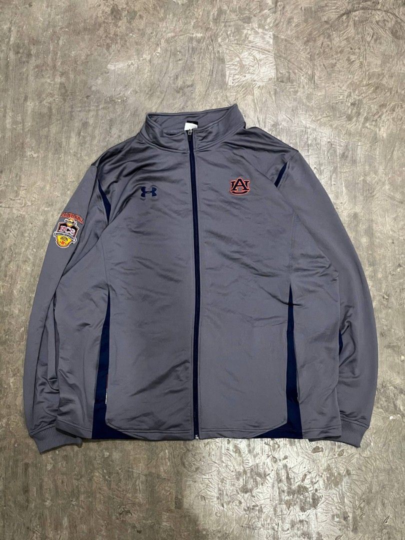 Under Armour Auburn Tigers Track Jacket Grey (Category: Coats, Jackets and Outerwear) located in Cavite. Submitted by giankarl1608 (Listing ID 1470054331, Image 1). Description: Flaw: none (can fit (XL & 3XL) W 28 L 32.