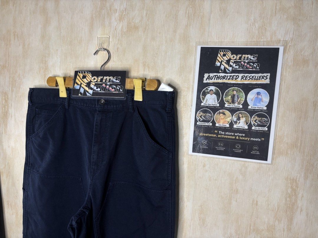 UNIQLO DOUBLE KNEE DENIM PANTS (Category: Chinos) located in Cabuyao City. Submitted by pormanation-thrift-store (Listing ID 1469997232, Image 3). Description: UNIQLO DOUBLE KNEE DENIM PANTS Condition: LIKE NEW Color rate: 10/10 (PWEDE SA MASELAN) Size: 36 Dimes: 36”Wx39”L x9”Hem Issue: NONE‼️ Price: 1000.