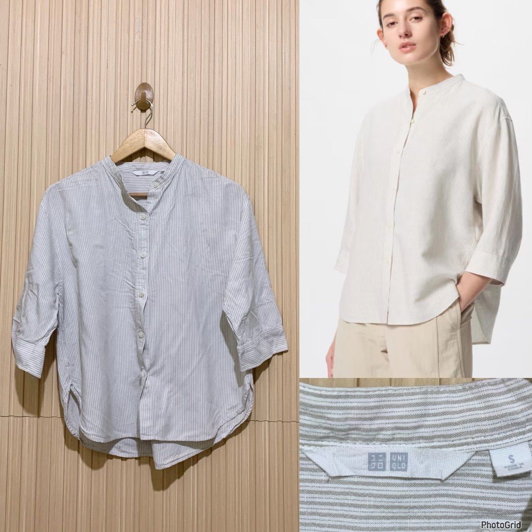 Uniqlo linen shirt (Category: Blouses) located in Koronadal. Submitted by gstyledforless (Listing ID 1470105993, Image 1). Description: .
