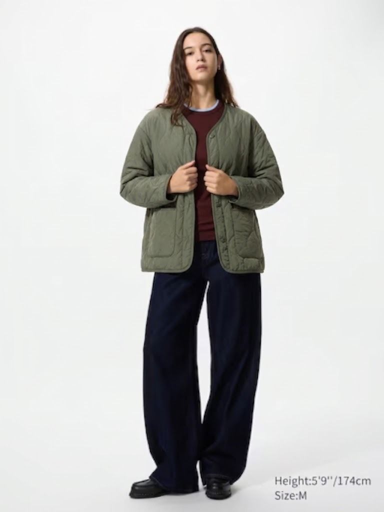 Uniqlo Quilted Liner Jacket L/XL (Category: Coats, Jackets and Outerwear) located in Antipolo. Submitted by bentakahitanoano (Listing ID 1469956583, Image 1). Description: Still in good condition Size XL can fit L womens Pit to pit 22 Length 27.5.