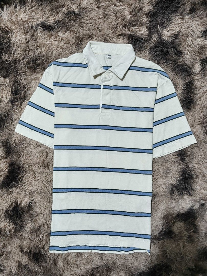 Uniqlo Rugger Striped Short Sleeve (Category: Tshirts & Polo Shirts ) located in Manila. Submitted by 1126mnl. (Listing ID 1470046179, Image 1). Description: Excellent condition (None) Issue 10/10 Color rate Size Large Price: 🏷Mine/(M) : ₱350 +Shipping fee Quezon city, Philippines📍.
