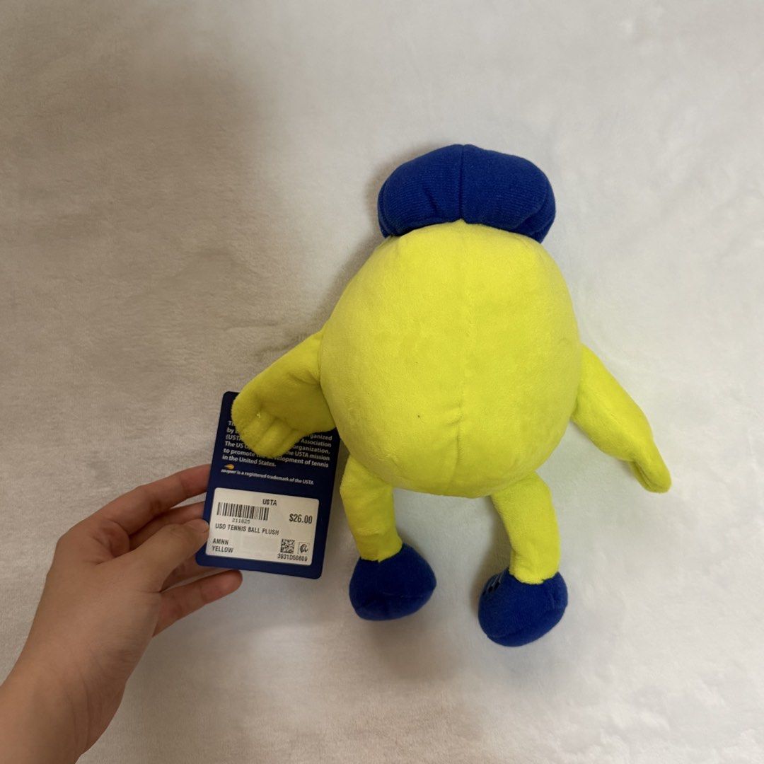 US Open Tennis Ball Plush (Category: Plushies & Soft Toys) located in Quezon City. Submitted by lovedbysia (Listing ID 1469976992, Image 3). Description: - Official US Open souvenir plush toy.