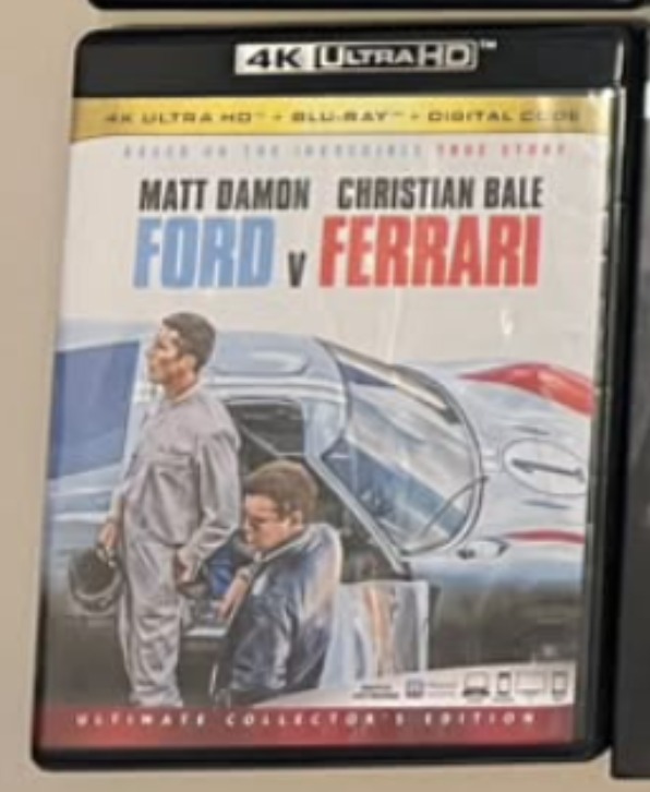 (USED) 4K MOVIE Ford v Ferrari 4K Ultra HD Blu-ray, Hobbies & Lifestyle ...