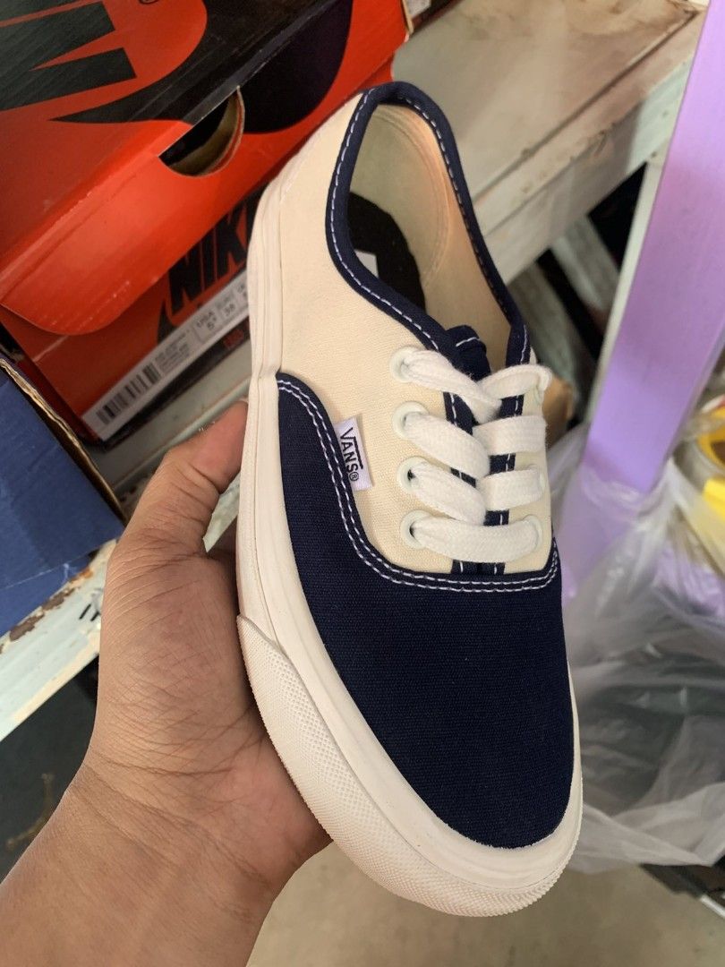 Vans Authentic Low Top Sneakers Multiple Colors Available (Category: Sneakers) located in San Jose del Monte. Submitted by vakadela54883 (Listing ID 1469963016, Image 3). Description: - Brand: Classic Vans - Style: Low top sneakers - Available Colorways: All white, beige, two-tone navy and cream, brown checkerboard suede - Materials: Canvas and suede upper, white rubber waffle outsole - Features: Signature Vans red side tags, traditional lace-up 