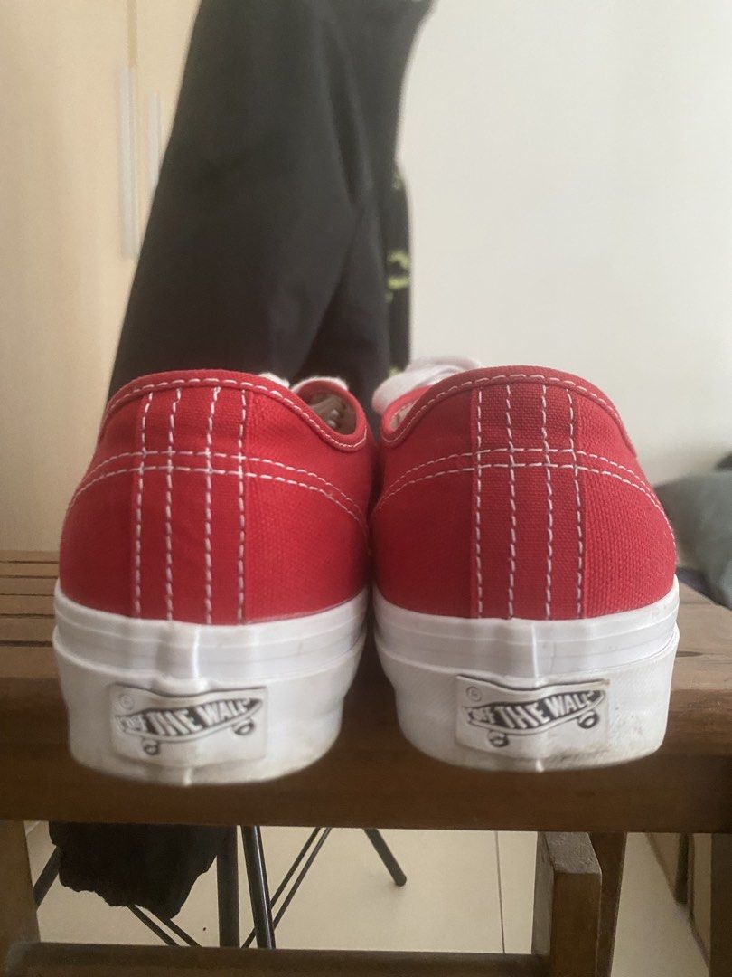 Vans Red Chili Authentic/Macbet (Category: Dress Shoes) located in Manila. Submitted by immanuel2bc (Listing ID 1470001510, Image 3). Description: Vans red authentic Size 8.5 Used thrice only for ( ₱4,000) Macbeth brand new for skating Size 8 for (1500) Take all (₱5,000).