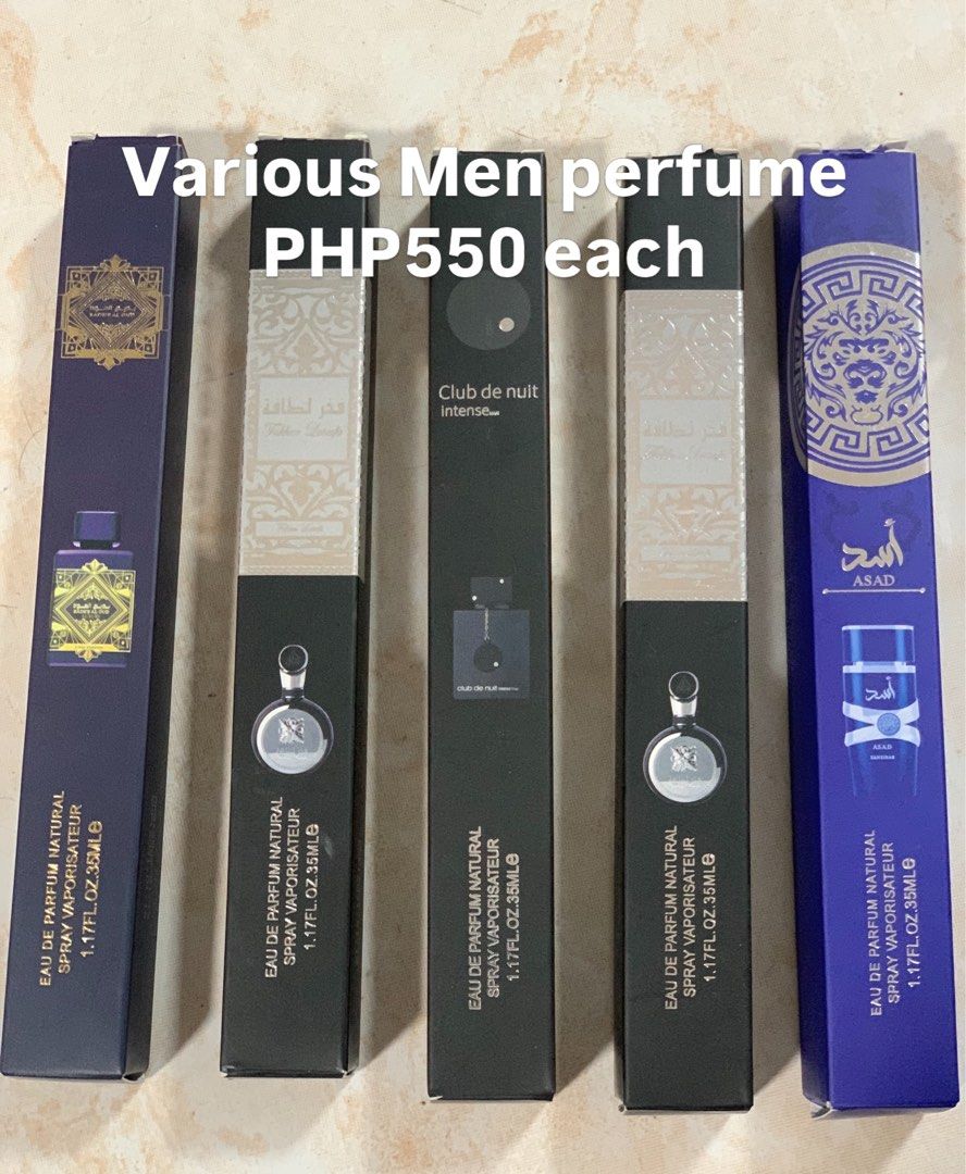 Various perfume for sale from USA (Category: Fragrance & Deodorants) located in Manila. Submitted by zealocean.4c3a50 (Listing ID 1469983538, Image 1). Description: - Brand/Item: Harajuku Lovers Lil' Angel Perfume - Size: 50ml - Origin: Made in USA - Packaging: Includes original cardboard box - Design: White square bottle with a teal spray nozzle - Scent Profile: Sweet scent, perfect for daily use - Condition: Authentic and ready to ship.