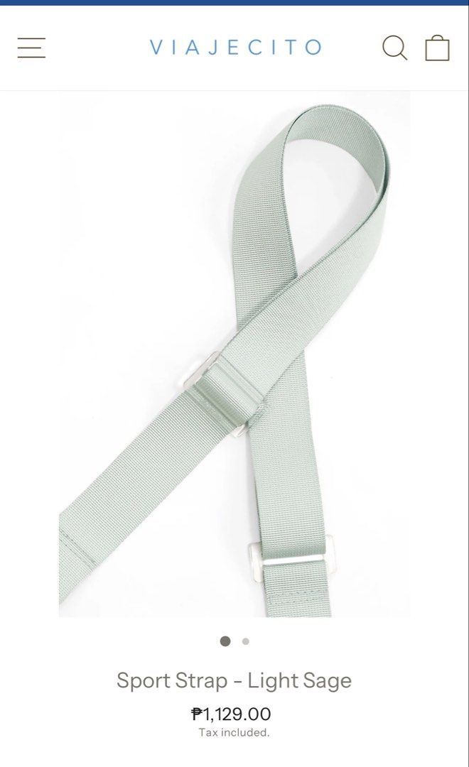 Viajecito Splashkit Straps (Category: Cross-body Bags) located in Binan City. Submitted by alreadyloved.p (Listing ID 1470110909, Image 3). Description: Viajecito Strap bundle Popcorn clear skinny strap Light Sage sport strap.