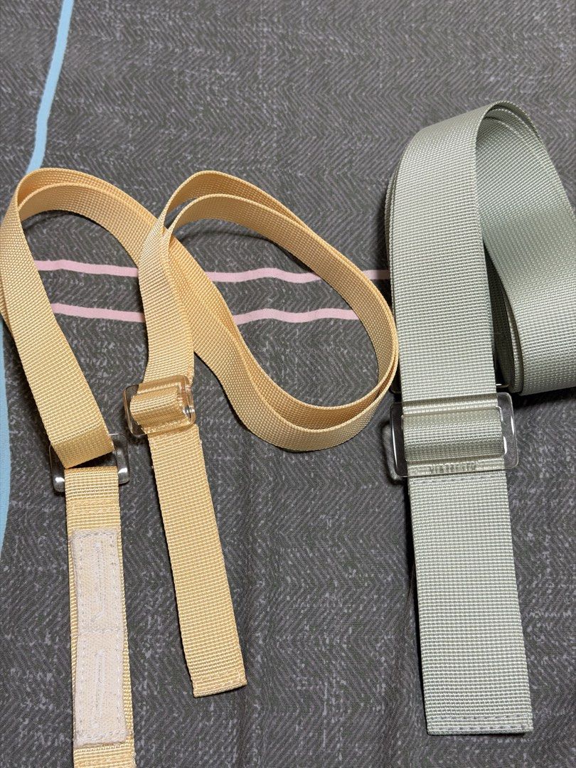 Viajecito Splashkit Straps (Category: Cross-body Bags) located in Binan City. Submitted by alreadyloved.p (Listing ID 1470110909, Image 1). Description: Viajecito Strap bundle Popcorn clear skinny strap Light Sage sport strap.