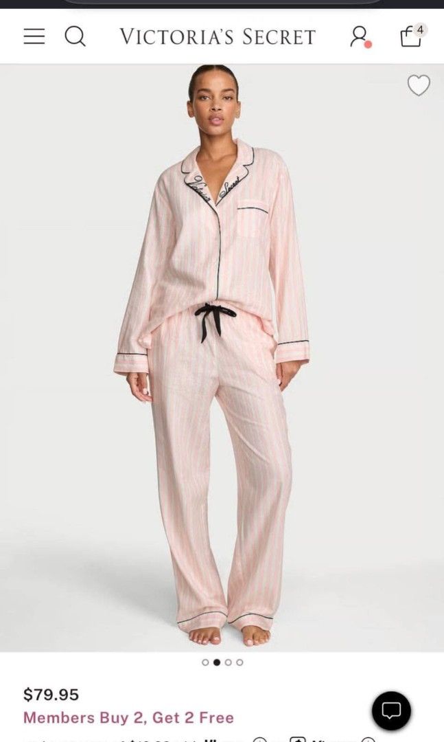 Victoria Secret Long Pajama Set Pre Order (Category: Undergarments & Loungewear) located in Bulacan. Submitted by finefindstuffbykdc_ (Listing ID 1470087315, Image 1). Description: Pre Order Only Early Arrival : Dec 2nd Week next box ETA : Jan 2027 DP : 40-50 percent.