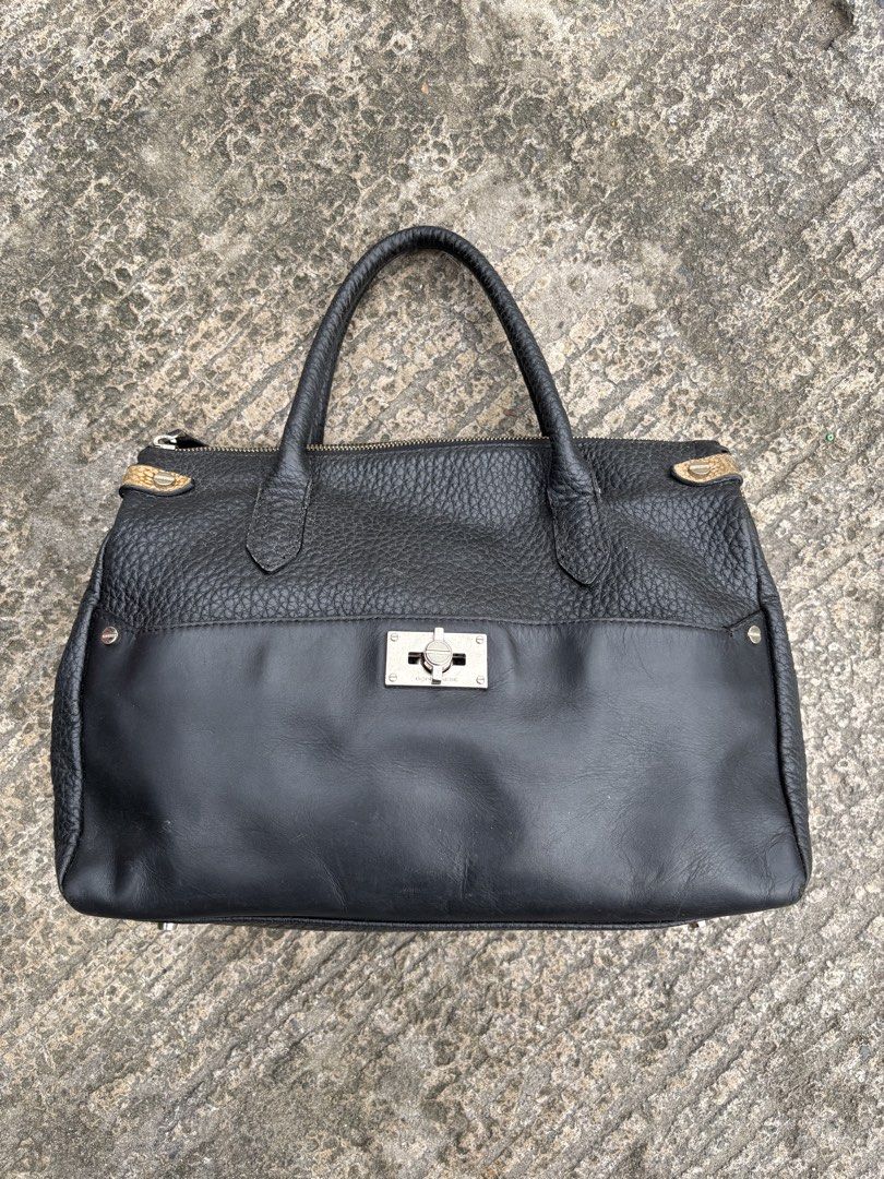 Vintage 90s Borbonese Handbag (Category: Purses & Pouches) located in Bacolod City. Submitted by keel_08 (Listing ID 1469995176, Image 3). Description: 90s to Early 2000s piece Italian Luxury Leather Needs to be dry cleaned Still in Excellent Condition despite being a vintage bag..