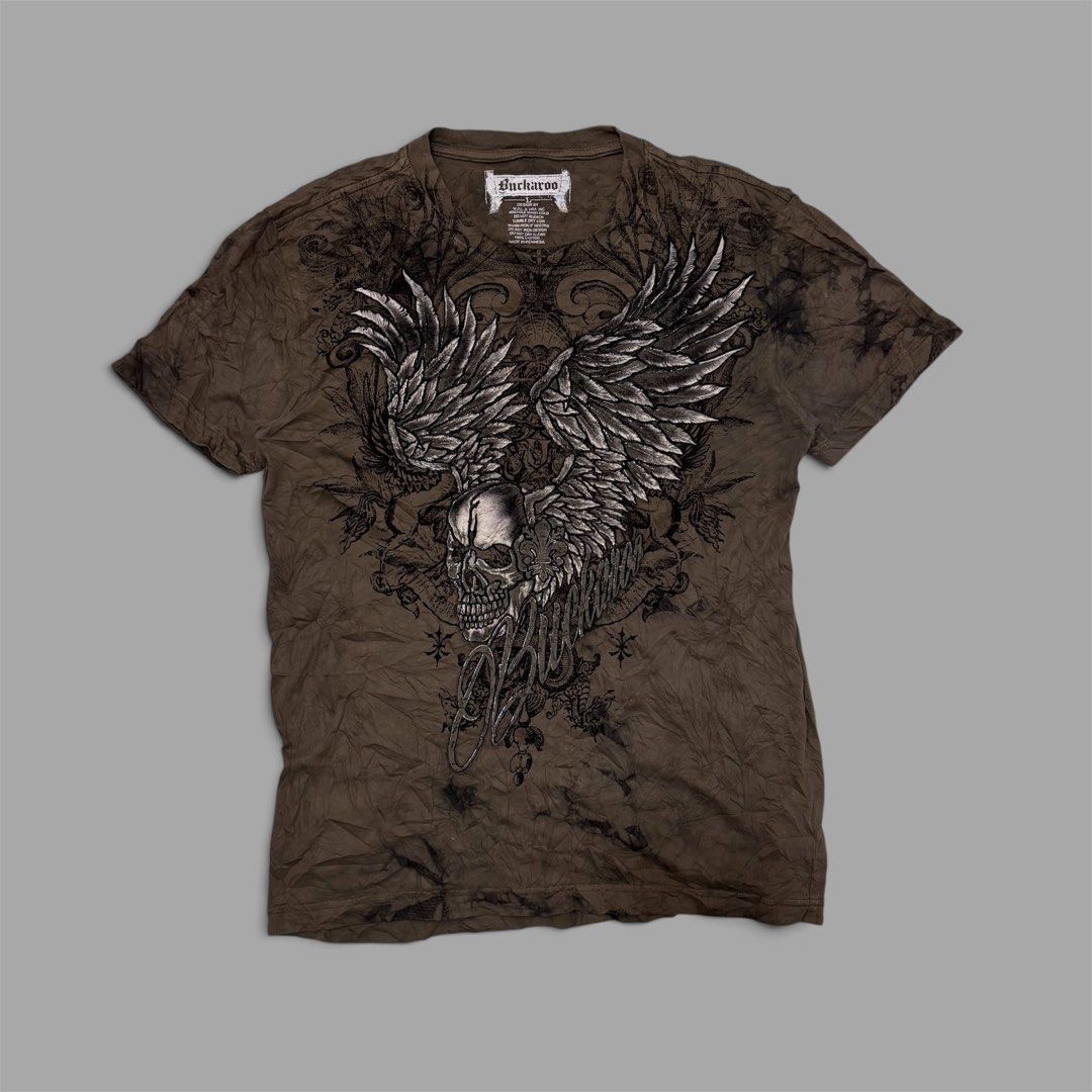 Vintage Buckaroo Graphic Tee (Category: Tshirts & Polo Shirts ) located in Kidapawan. Submitted by reborngarments_2k25 (Listing ID 1470111831, Image 1). Description: Moss Green Condition: Excellent Color Rate: 9.5/10 Width: 21 Length: 27 No Issue .