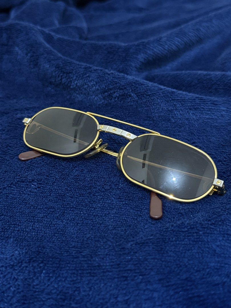 VINTAGE CARTIER SUNGLASSES (Category: Luxury Accessories) located in Santa Cruz. Submitted by hongkongmarketph (Listing ID 1470080321, Image 3). Description: AUTHENTIC VINTAGE CARTIER SUNGLASSES Original Cartier frame Very good condition with small signs of usage Lenses were replaced with prescription lenses, you will have to get it replaced again with your prescription or plain sunglasses lenses Does not come with any of the original packaging, 