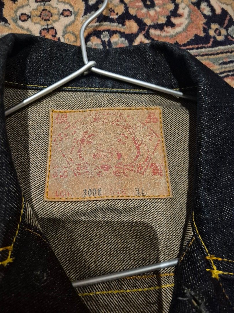 Vintage Evisu Denim Jacket (Category: Coats, Jackets and Outerwear) located in Caloocan City. Submitted by gandimyt-52436 (Listing ID 1469953864, Image 2). Description: Vintage Evisu Denim Jacket in great condition Length - 62cm Fits L-XL.