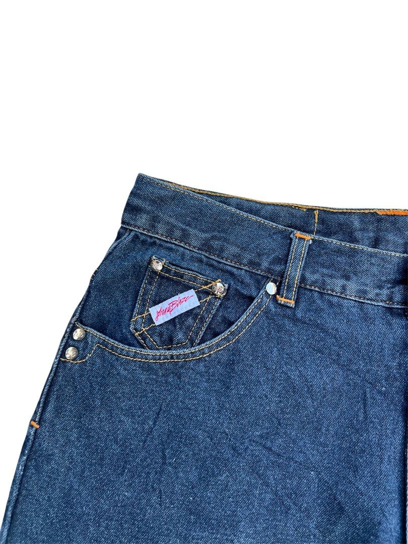 Vintage Johnny Blaze Jorts (Category: Shorts) located in Manila. Submitted by thriftroommm_ (Listing ID 1470042847, Image 2). Description: Vintage Johnny Blaze Jorts Waist: 33 - 34 Length: 25 Leg Opening: 11.5 Issue: 1 unnoticeable scratch Condition: Excellent .
