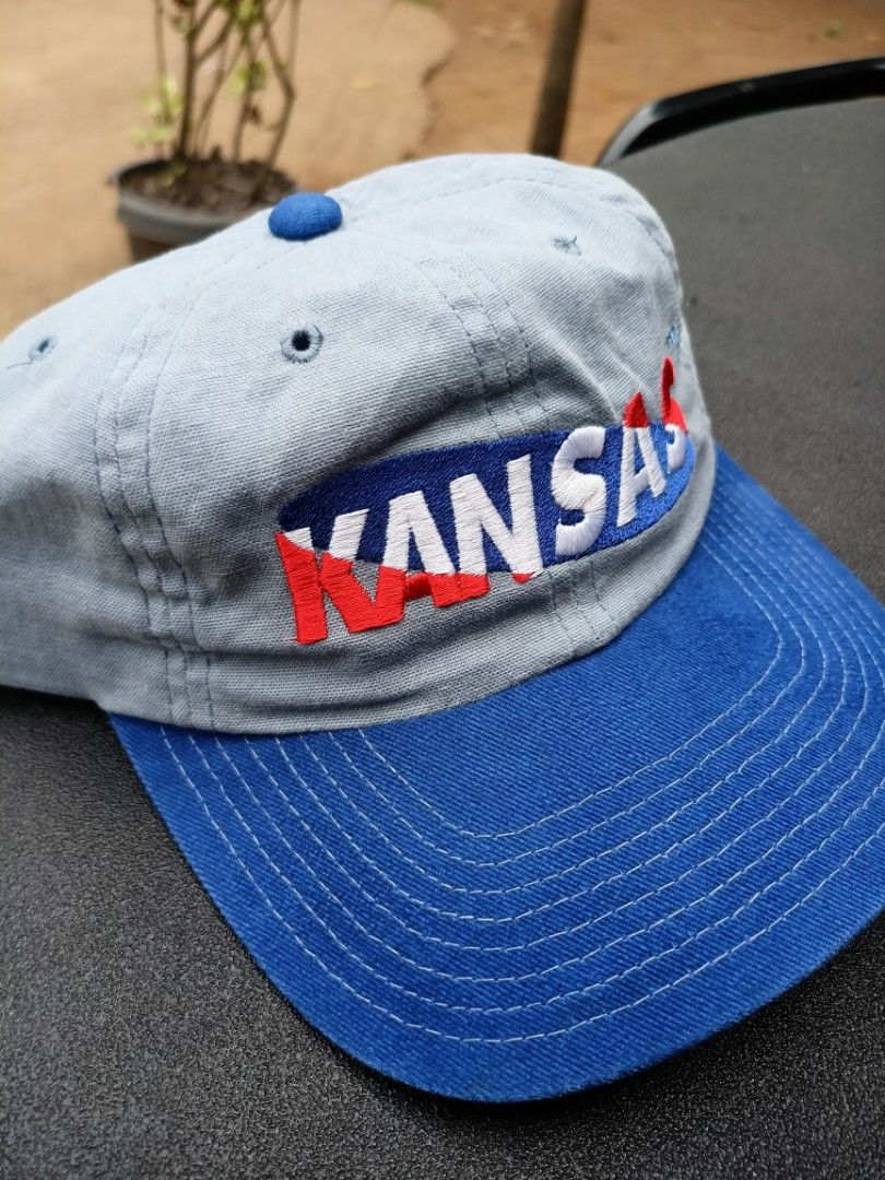 Vintage Kansas Jayhawks Hat (Category: Caps & Hats) located in Abucay. Submitted by vcc.plug (Listing ID 1469967404, Image 2). Description: One size fits all • Adult Low Pro Still in excellent • No major flaws.