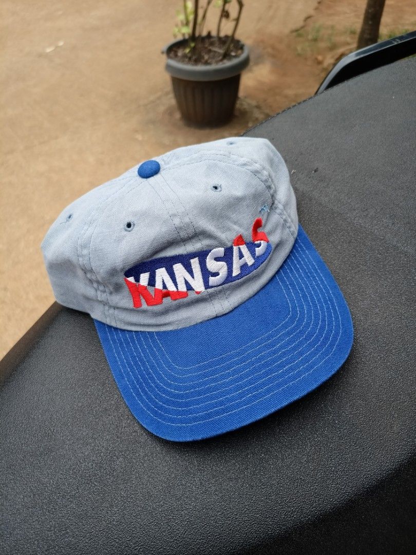 Vintage Kansas Jayhawks Hat (Category: Caps & Hats) located in Abucay. Submitted by vcc.plug (Listing ID 1469967404, Image 1). Description: One size fits all • Adult Low Pro Still in excellent • No major flaws.