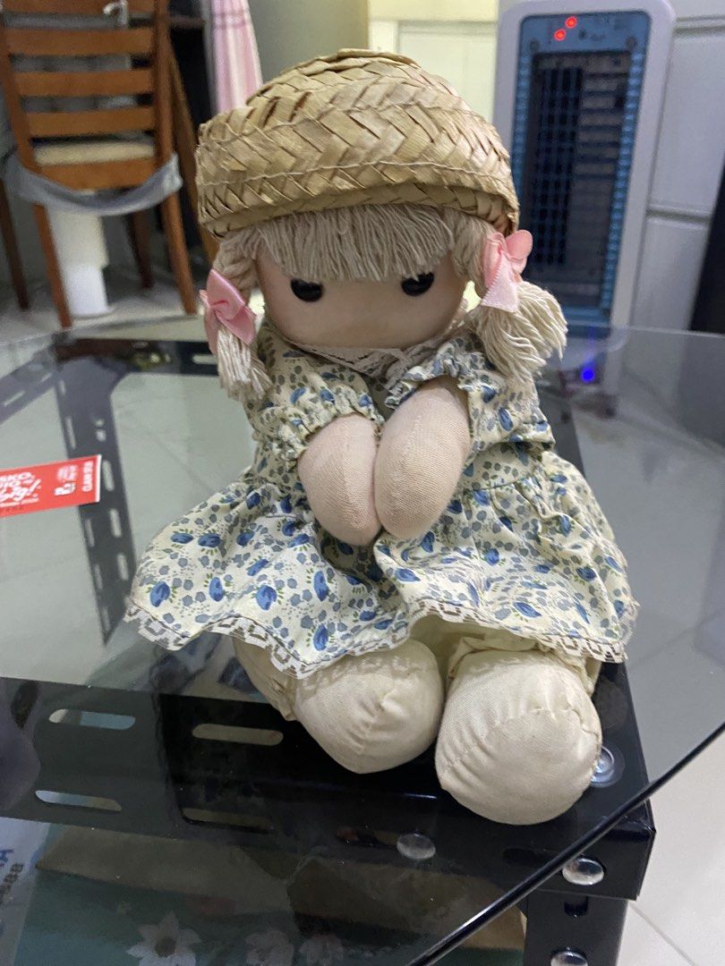 vintage musical doll (Category: Vintage Collectibles) located in Taguig. Submitted by ceej0915 (Listing ID 1470060809, Image 2). Description: 🎀 Vintage Musical Doll for Sale 🎀 Cute vintage-style musical doll wearing a floral dress, a woven straw hat with a pink ribbon, and cream-colored shoes. 🌸 ✨ Details: * 🎵 Musical function is still working! * 👗 Floral dress with lace details * 👒 Woven straw hat with pink ribbon * 📌 Pre-loved item * 📸 