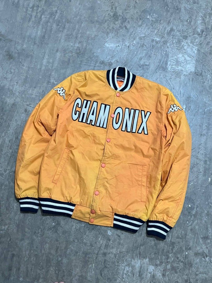 Vintage Rare Kappa Chamonix Varsity Bomber Jacket (Category: Coats, Jackets and Outerwear) located in Cavite. Submitted by giankarl1608 (Listing ID 1470061769, Image 3). Description: Flaw: none W 22 L 27.