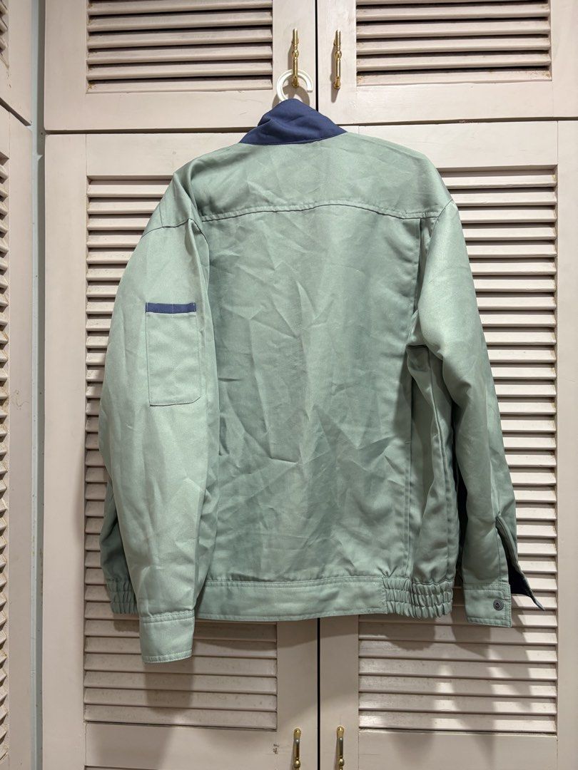 Vintage Utility Jacket (Category: Coats, Jackets and Outerwear) located in Muntinlupa City. Submitted by sukimum (Listing ID 1469980276, Image 2). Description: Thrifted mint korean utility jacket. Actually cute for casual wear or as part of a costume.