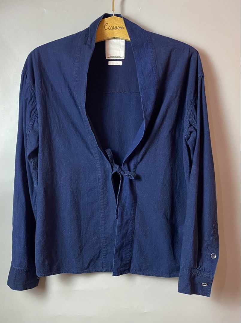 VISVIM Kimono Shirt- Denim (Category: Coats, Jackets and Outerwear) located in Quezon City. Submitted by loloyz123 (Listing ID 1470074295, Image 1). Description: VISVIM Kimono Shirt- Denim Condition: Very good Color rate: 10/10 Color: Blue Size: 1 L: 25 W: 20 inches.