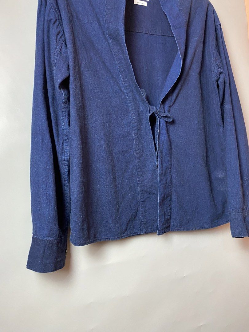 VISVIM Kimono Shirt- Denim (Category: Coats, Jackets and Outerwear) located in Quezon City. Submitted by loloyz123 (Listing ID 1470074295, Image 2). Description: VISVIM Kimono Shirt- Denim Condition: Very good Color rate: 10/10 Color: Blue Size: 1 L: 25 W: 20 inches.