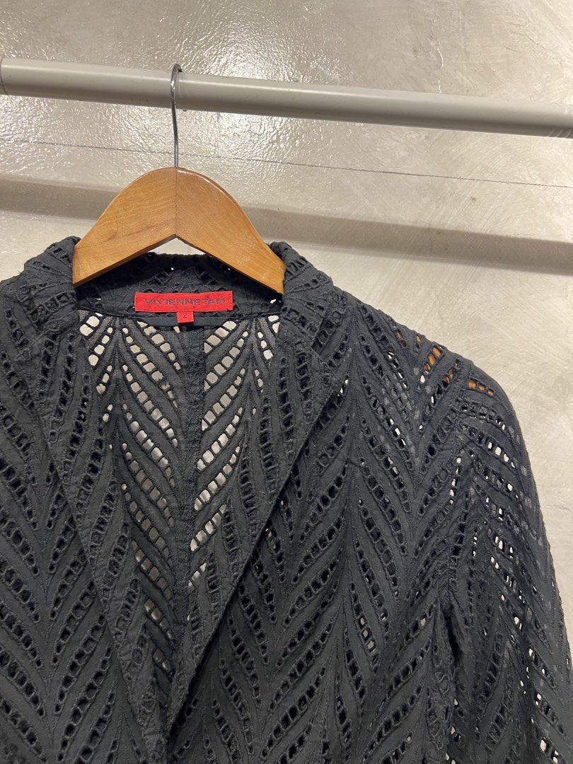Vivienne Tam - See Through Blazer (Category: Coats, Jackets and Outerwear) located in Quezon City. Submitted by cityboycrates_ph (Listing ID 1470035898, Image 2). Description: Size: S Material: Cotton Made In: Hongkong Condition: Excellent Color rate: 9.5/10 Issue: None Exact metrics shared upon inquiry. Take a quick moment to double-check the size & condition. Once an order is placed and confirmed, we may not be able to make changes or offer can