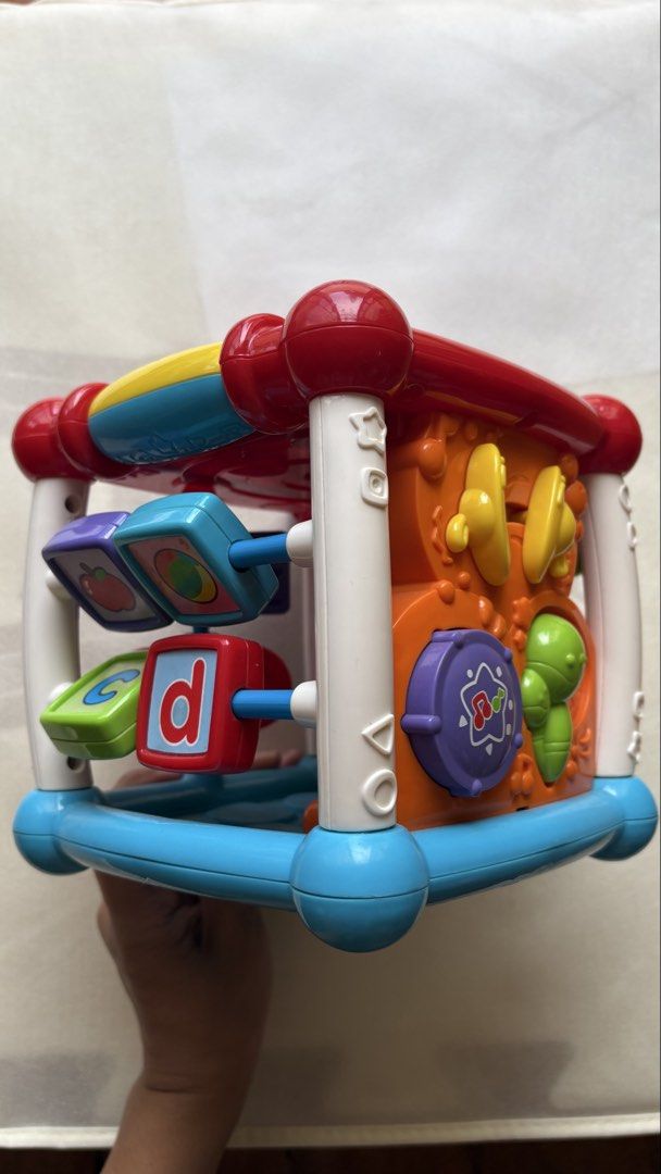 VTech Busy Learners Activity Cube Toy (Category: Educational & Learning Toys) located in Paranaque City. Submitted by donrufino.sarisari (Listing ID 1469978363, Image 2). Description: VTech Busy Learners Activity Cube ✨ Condition: 9/10. No issues, fully functional! ❔Reason for selling: My child has outgrown this already. Decluttering! 🏷️ Original price was at around Php 1,200.00. 💖 Selling for only Php 450.00. 📍BF Homes, Parañaque City 📝 Note