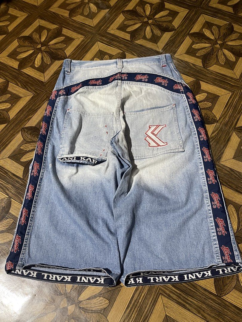 VTG/ Y2K KARL KANI SIDE SCRIPT WASHED CARPENTER LONG JORTS (Category: Jeans) located in Solano. Submitted by saint1drop_clxn (Listing ID 1470075747, Image 1). Description: Y2K FLAVA 🔥 vtg washed and has cool embroidery also .