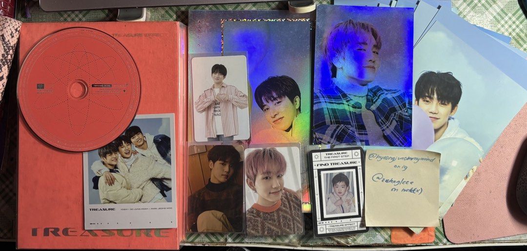 [W/ INCLUSIONS] TREASURE The First Step: Treasure Effect Album (Category: CDs & DVDs) located in Marikina City. Submitted by cosmahae (Listing ID 1470108575, Image 3). Description: - Complete TREASURE album set (Blue, Green, and Orange versions) - Perfect for Teumes looking to complete their collection - DM for inquiries or fast transaction! ⭐️Treasure The First Step: Treasure Effect Blue Ver. (₱300) - Inclusions: Photobook + CD + Photocard Templ